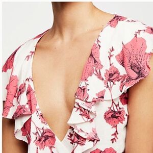 NEW Free People Floral wrap dress